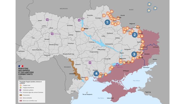 Les Ukrainiens font face à la pression russe dans le sud du Donbass. Defense.gouv