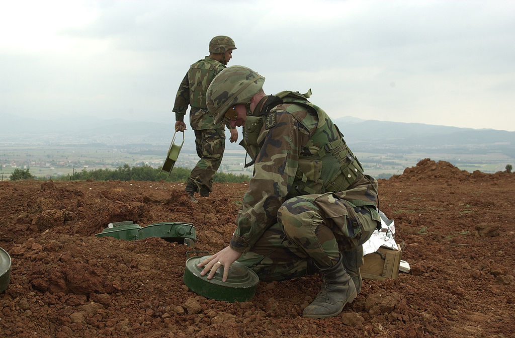 Les Etats-Unis ont annoncé vouloir livrer des mines antipersonnel à l'Ukraine. Wikipedia