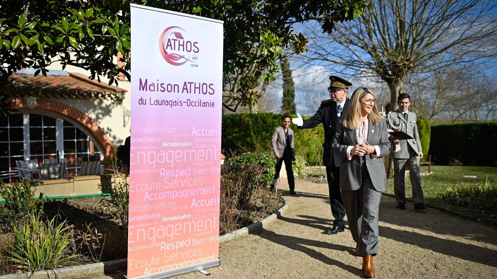 Patricia Miralles a inauguré la cinquième maison Athos. Patricia Miralles X