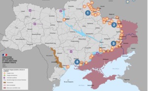 Les Ukrainiens font face à la pression russe dans le sud du Donbass. Defense.gouv